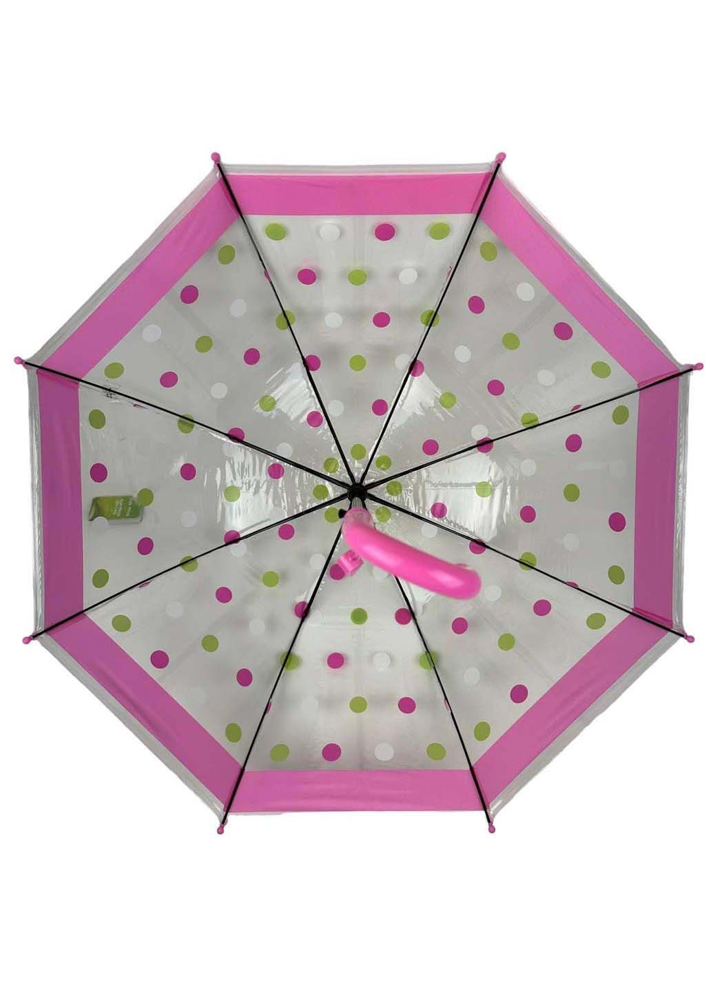 Детский прозрачный зонт-трость полуавтомат Rain (289977315)