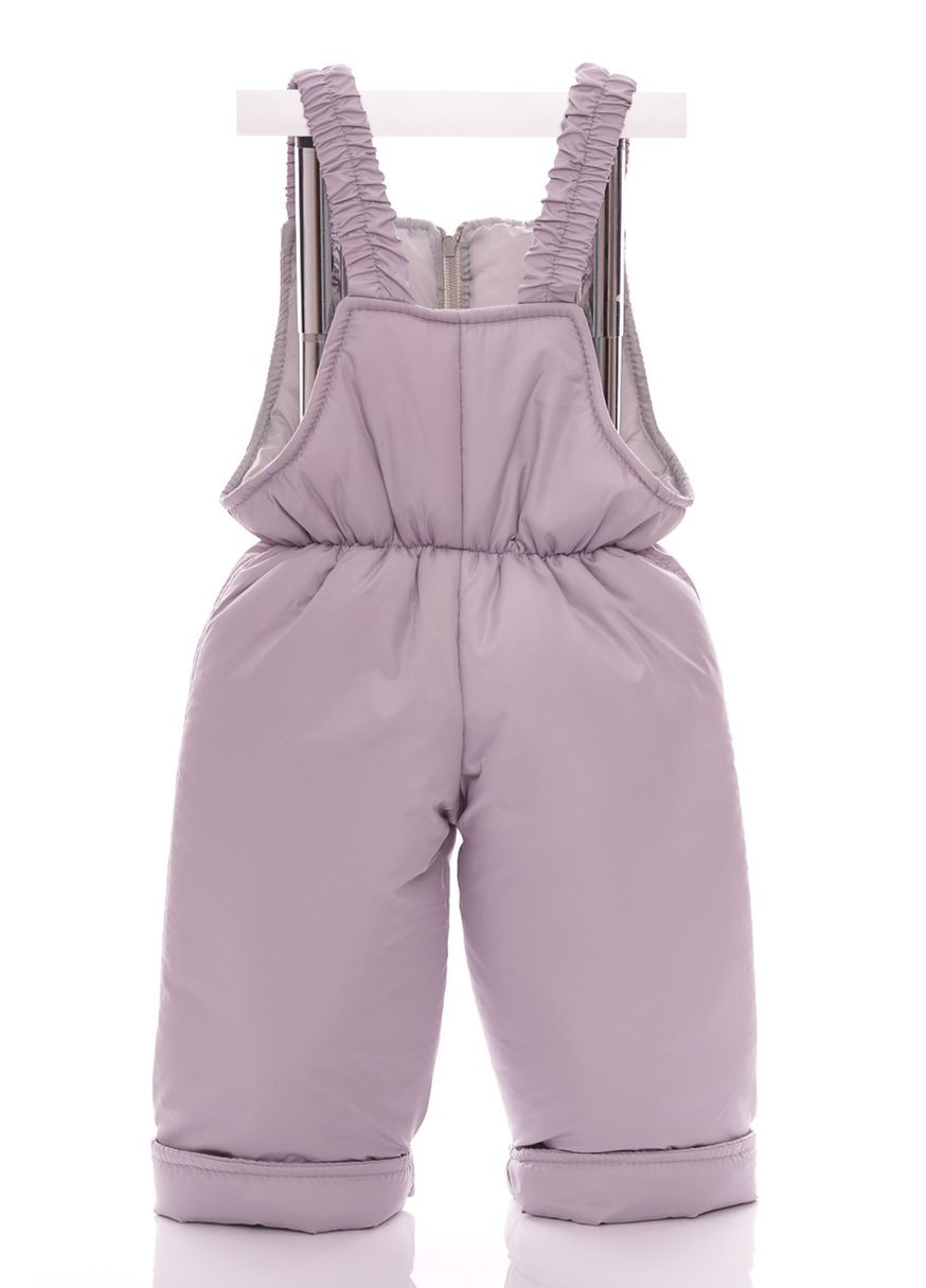 Серый зимний комбинезон на синтепоне галактика ноль подстежка серый коричневый мех 86 см (50722) BABYKROHA