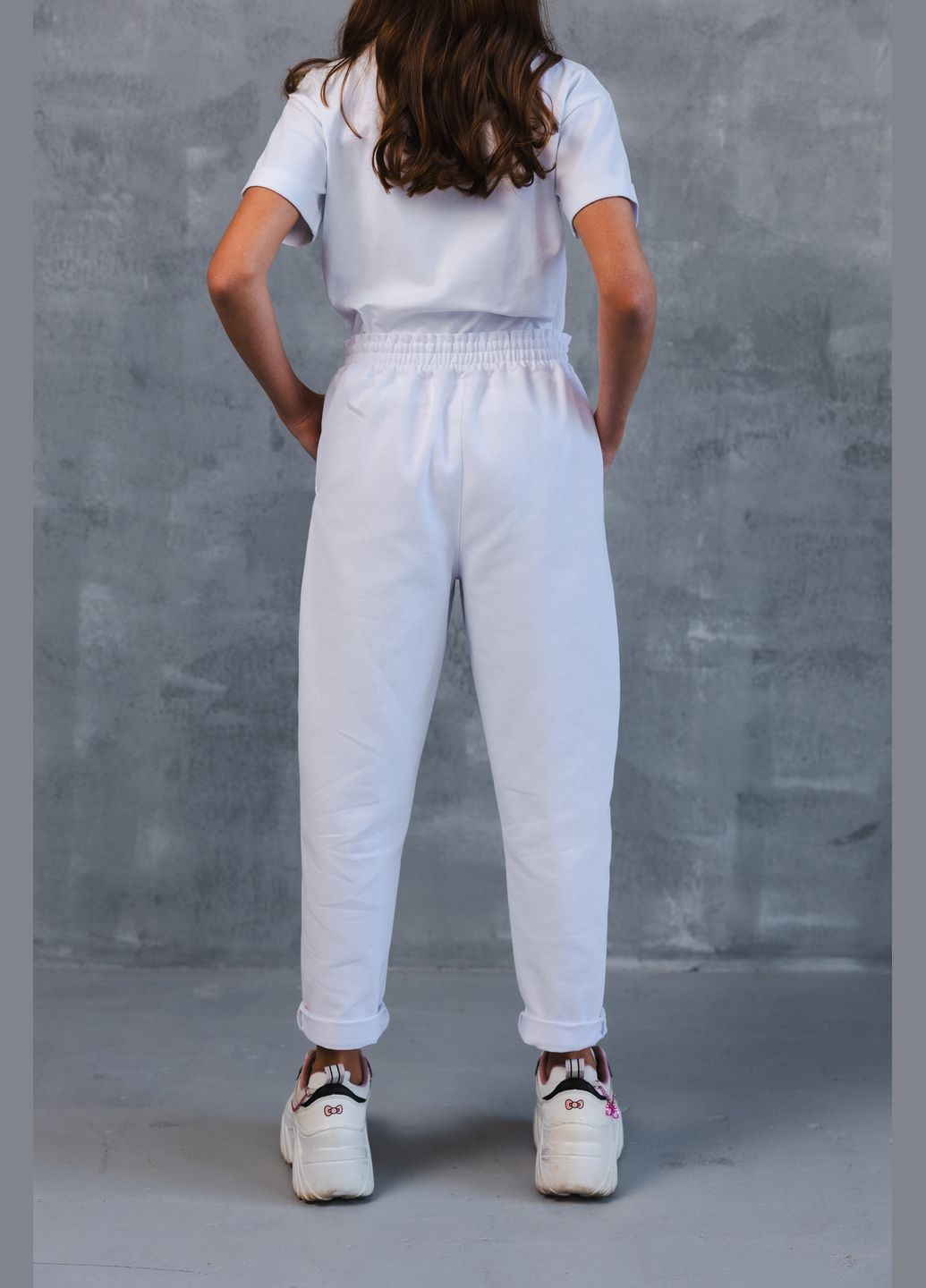 Джогери котонові в білому кольорі Top Hat Kids (319042785)