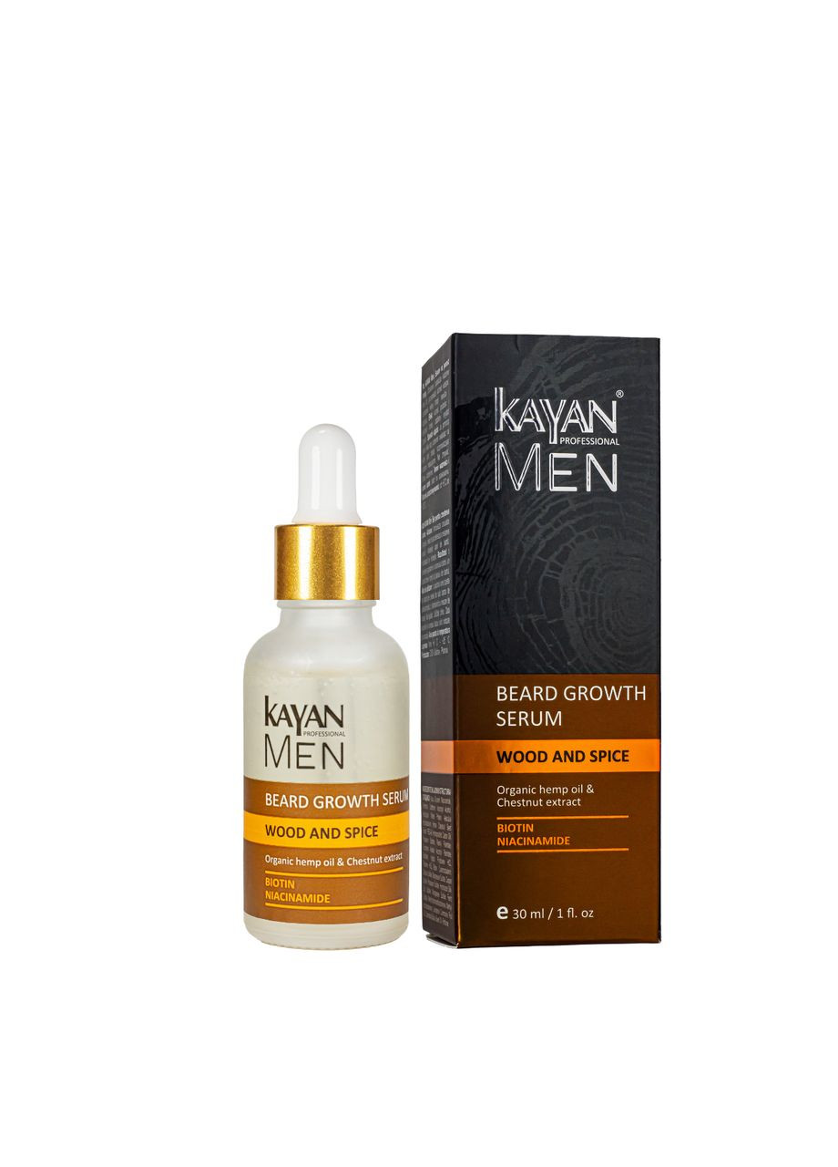 Сыворотка для роста бороды Kayan Men Beard Growth Serum 30 мл Kayan Professional (335050729)