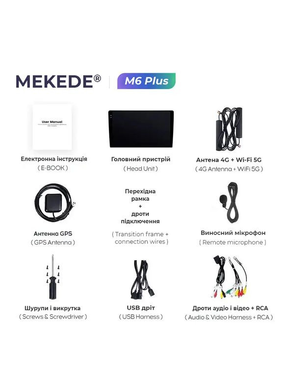 Штатная магнитола M6 Plus Audi (2006-2014) CarPlay QleD Mekede TT (352263645)