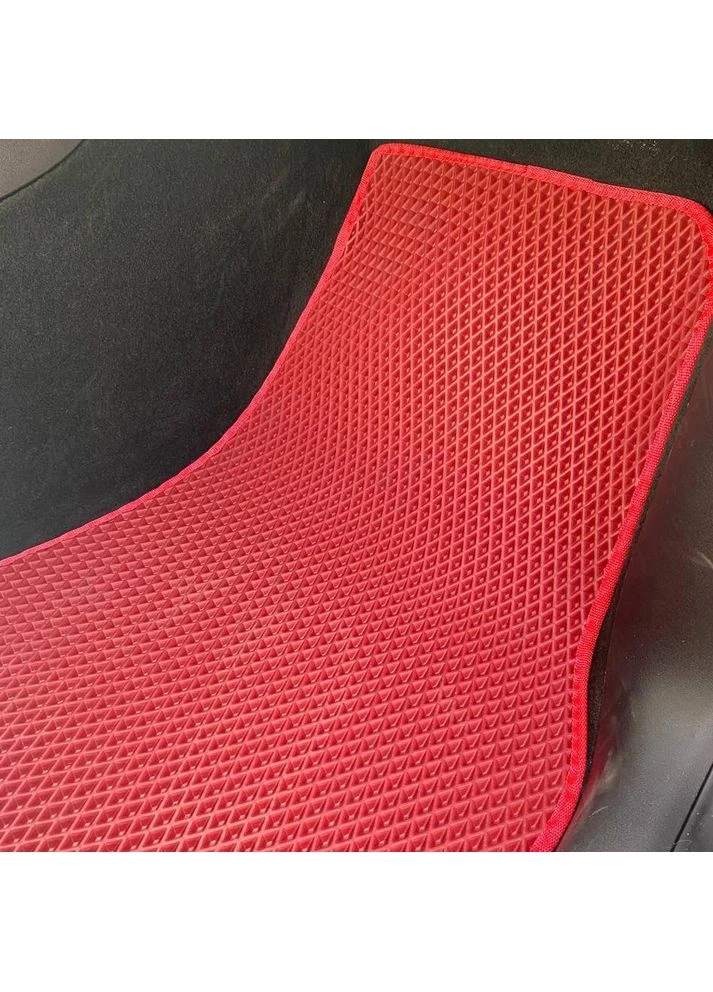 Комплект ковриков в салон на Tesla Model Y (2018 - 2025) EVA/Ромб Серый + Серый Star-Tex (385069828)