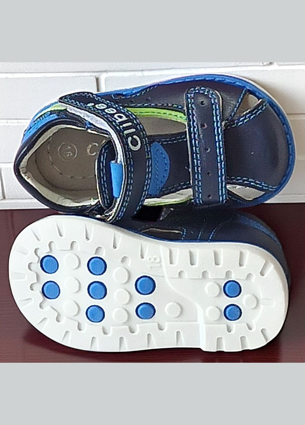 Ортопедичні закриті босоніжки для хлопчика сандалії на липучках Клібі Clibee (334305339)