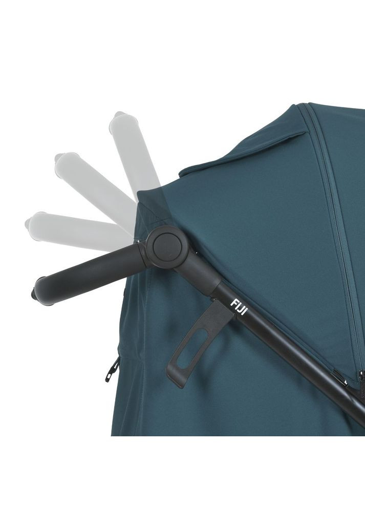 Коляска дитяча FIJI Lagoon Blue прогулянкова з москітною сіткою та чохлом на ніжки Зелена (ME 1113-2) El Camino (334003774)