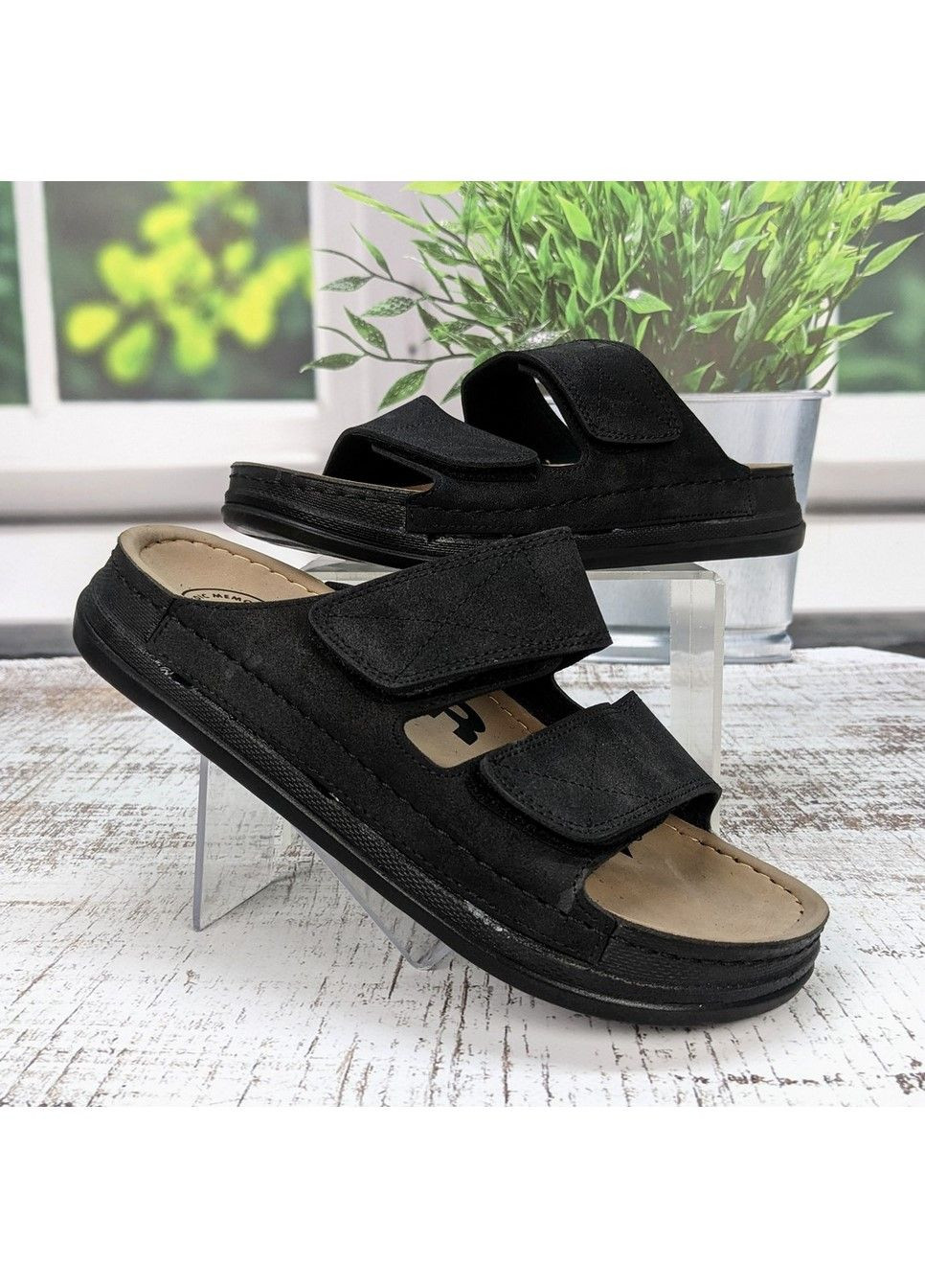 Черные повседневные шлепанцы мужские Fashion