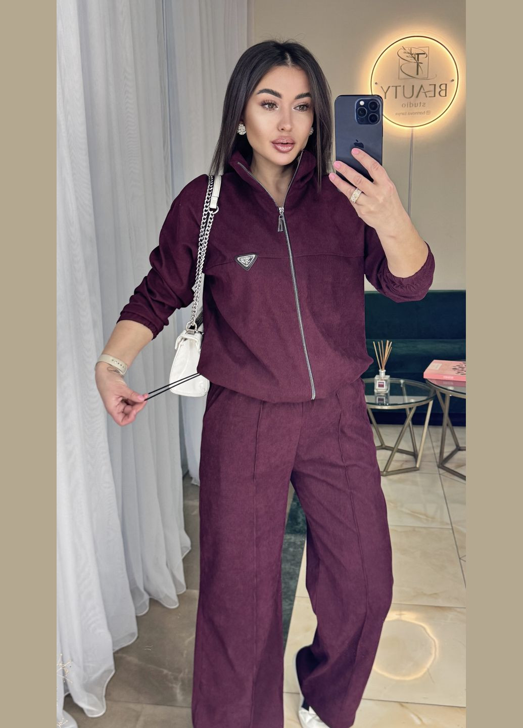 Костюм мікровельвет штани та кофта No Brand (345643541)