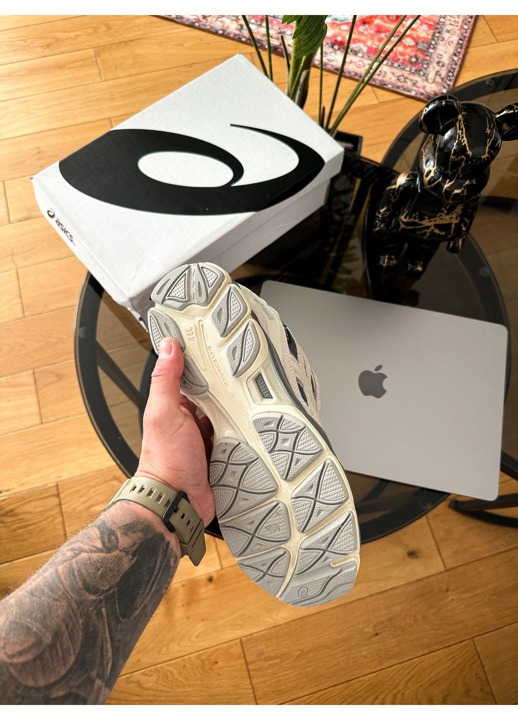 Бежеві Осінні кросівки чоловічі Asics Gel-NYC Beige Grey Gore-Tex | Асікс Гель-НЮК