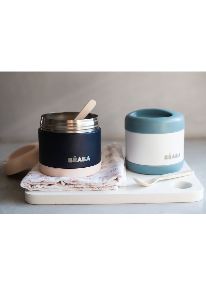 Термос для еды 500мл. белый/синий, арт. 912909 Beaba (369668989)