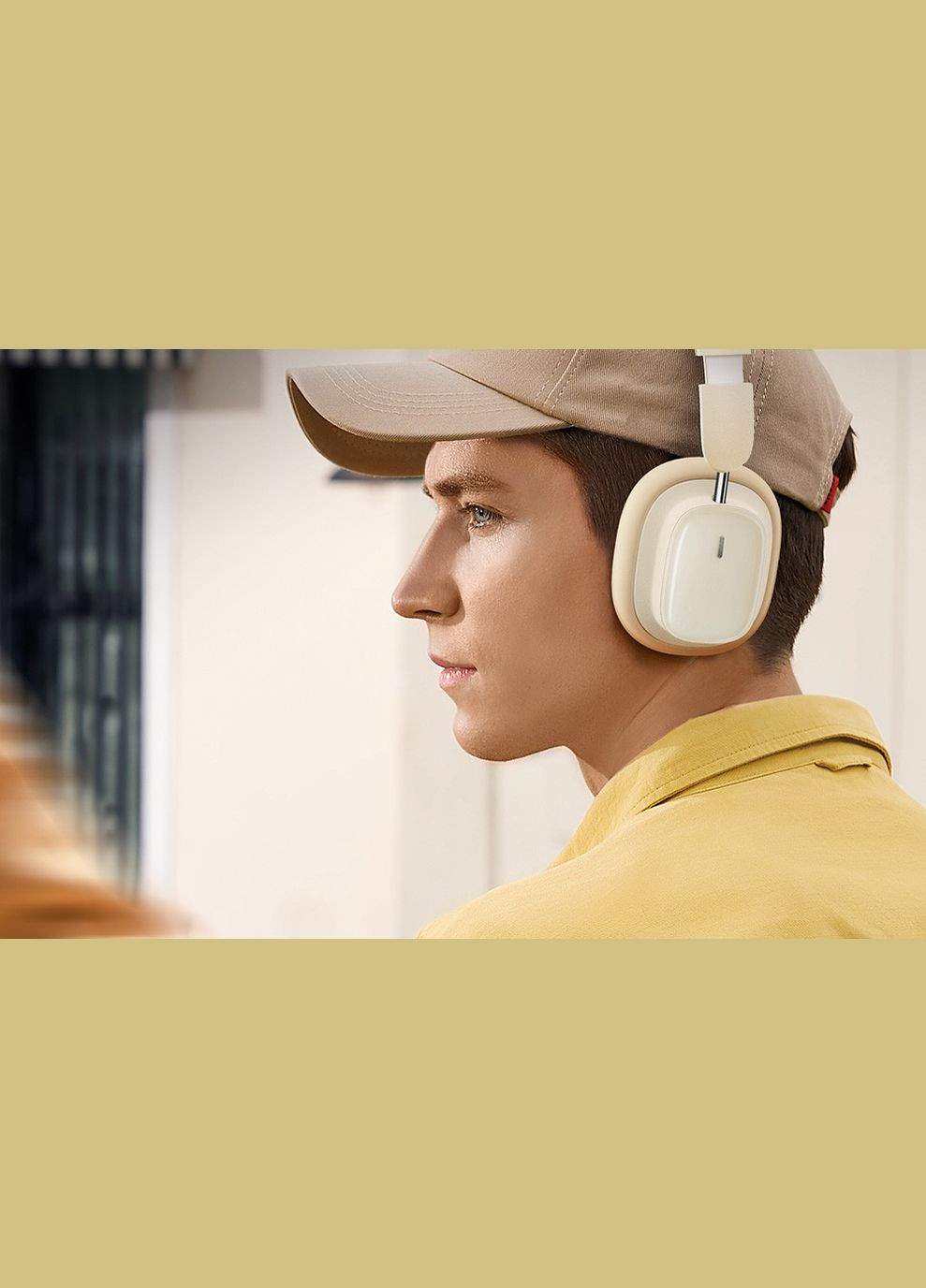 Беспроводные наушники Bowie H1i NoiseCancellation Wireless Headphones полноразмерные белые Baseus (283375185)