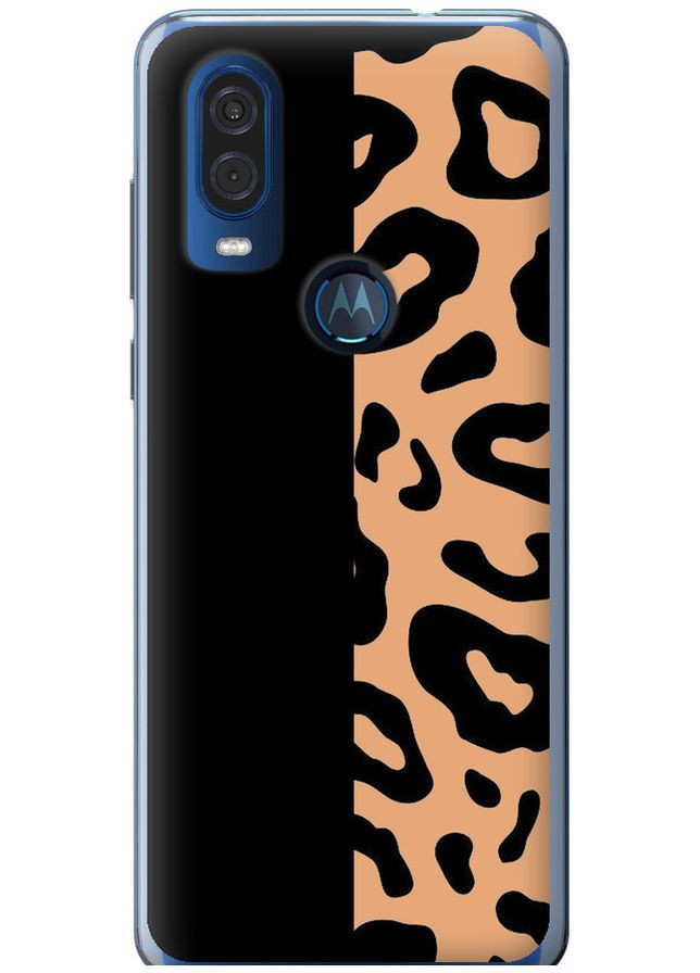 Силиконовый чехол 'Пятна леопарда' для Endorphone Motorola One Vision (299170537)