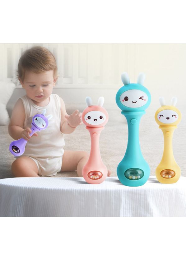 Брязкальце-гризунець Зайчик музичний, рожевий () Beiens YZ02pink (331790966)