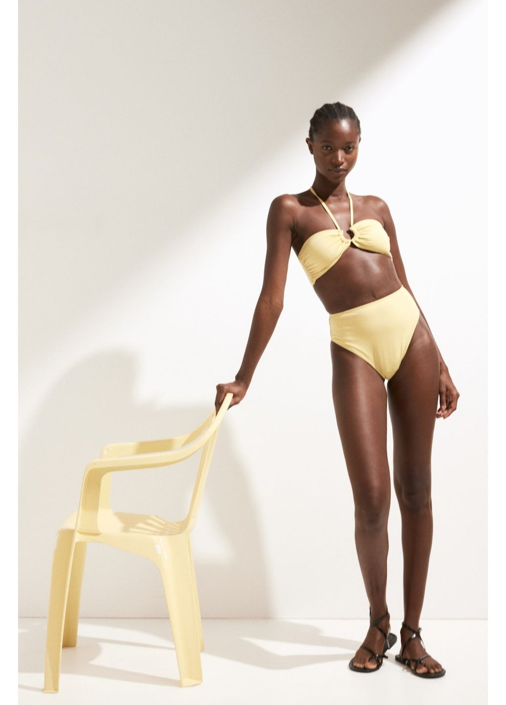 Желтые купальные трусики H&M