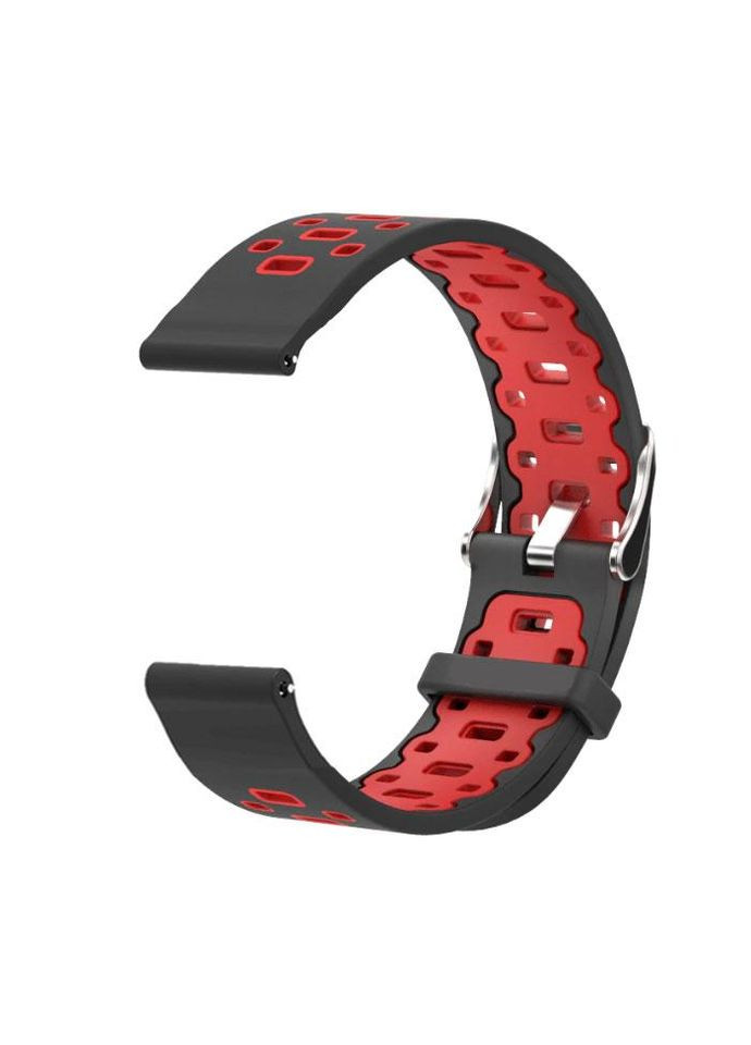 Спортивный ремешок Perfor Classic для часов Motorola Moto 360 2nd gen (42 mm ) - Black&Red Primo (333720091)