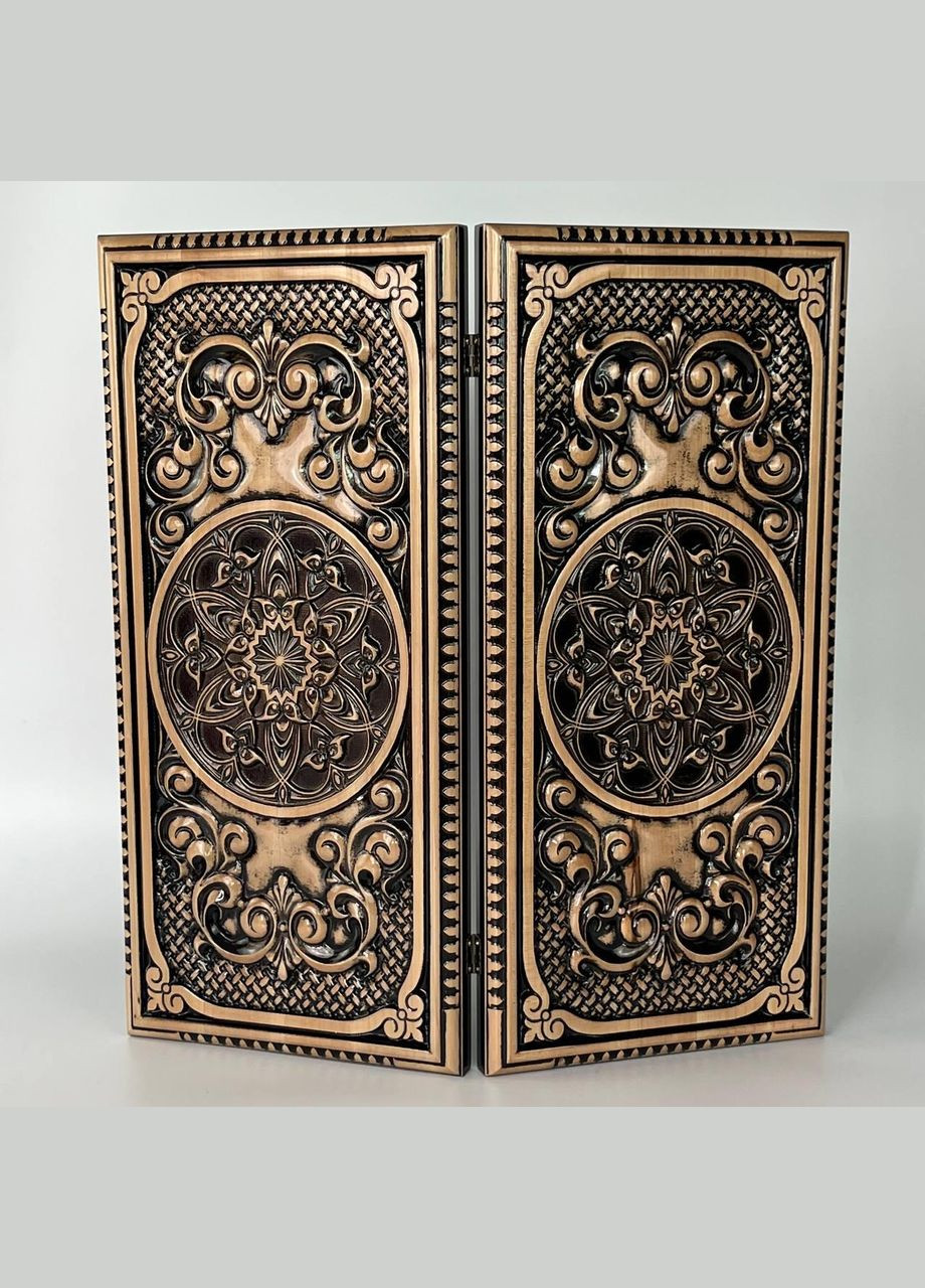 Дерев'яні нарди 50×23, арт.193012 з класичним візерунком: елегантність та стиль в кожному елементі Кавун Нарди (335212029)