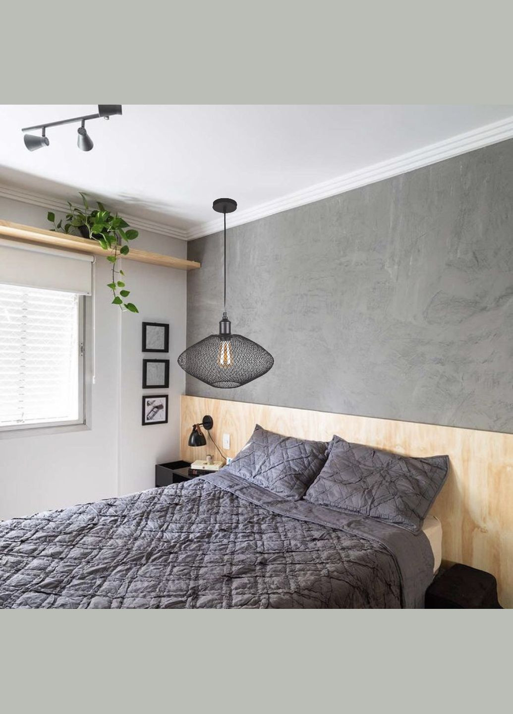 Металевий підвіс індастріал-лофт (907-016F-1 BK) No Brand (370070029)