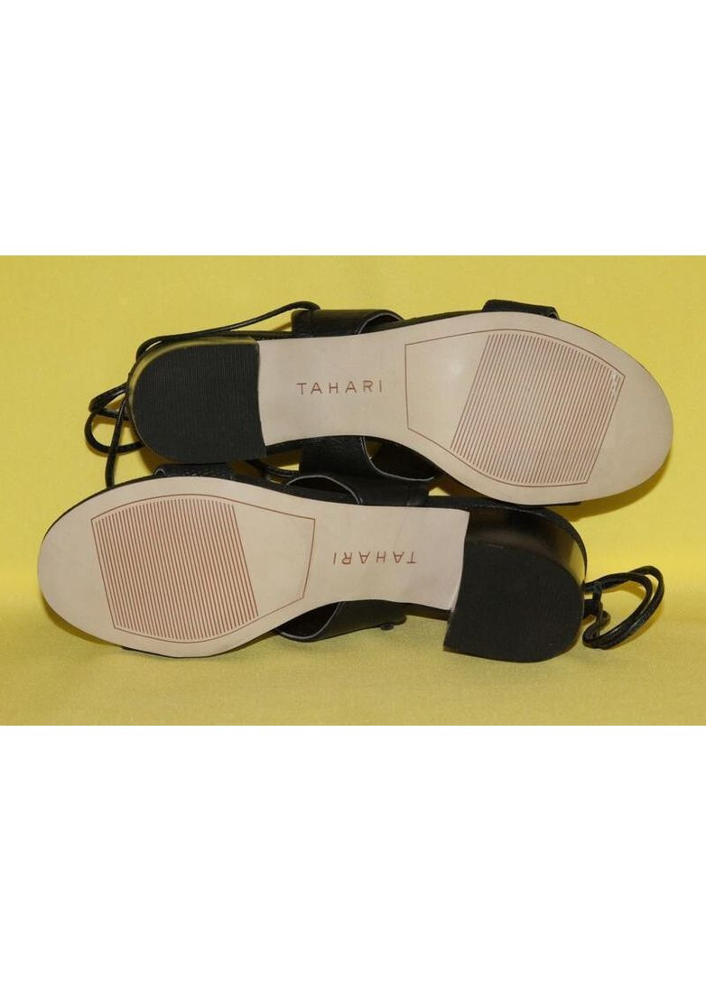 Черные босоножки женские, размер 35,5 Tahari на шнурках