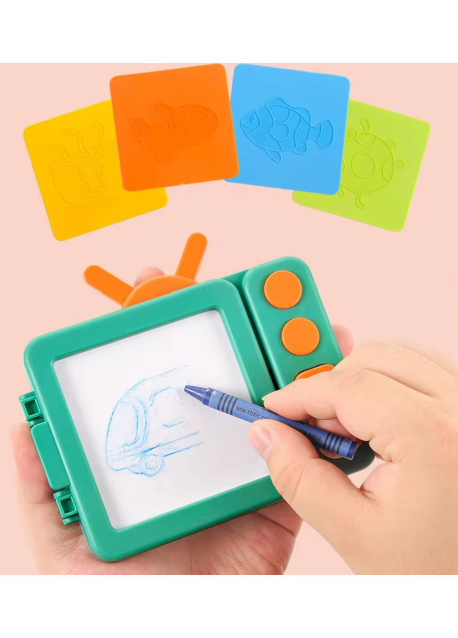 Детский двухсторонний мольберт с конструктором, магнитно-маркерной доской и аксессуарами, от 2 лет No Brand (364553182)