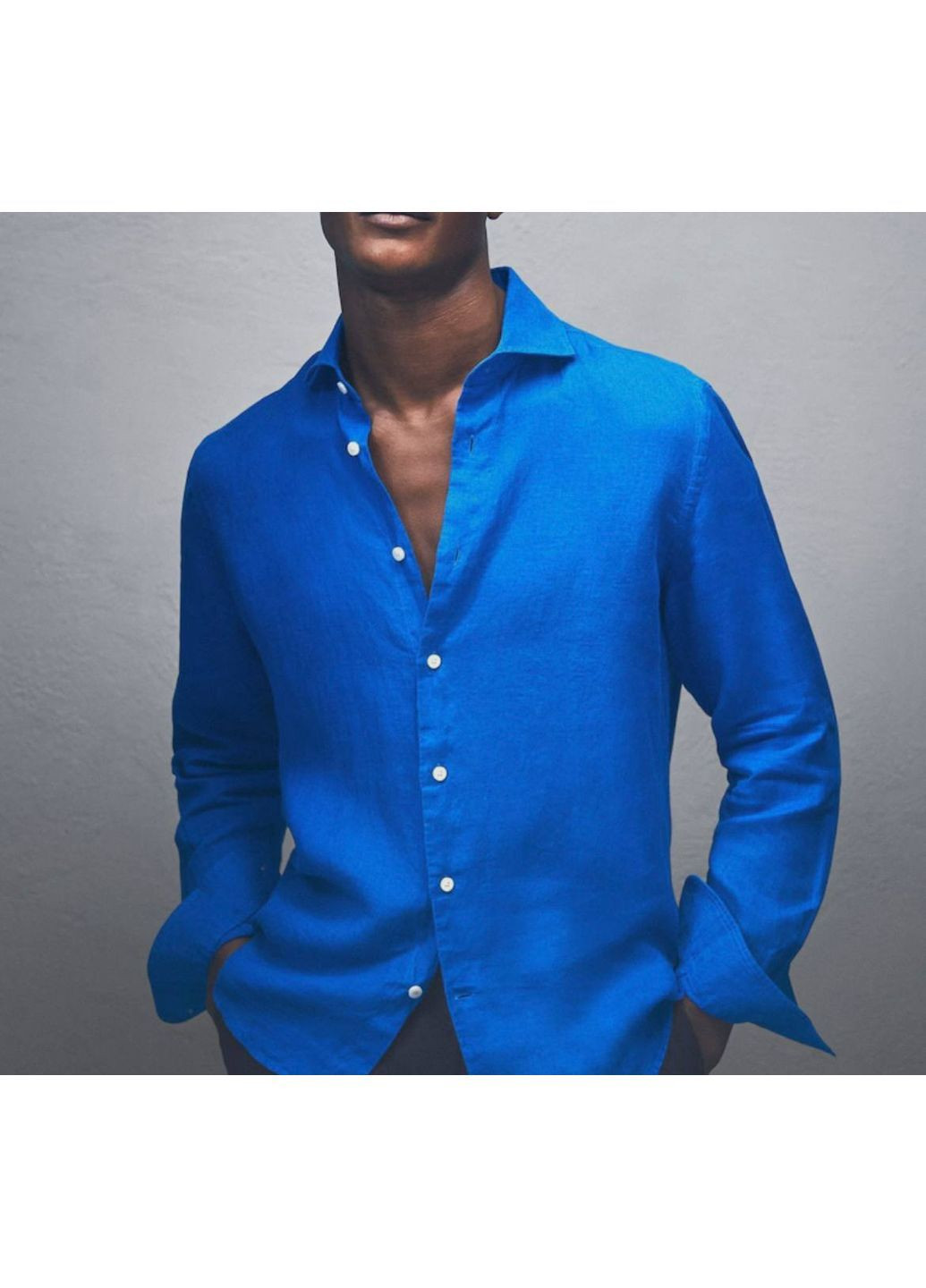 Синяя рубашка Ferrante