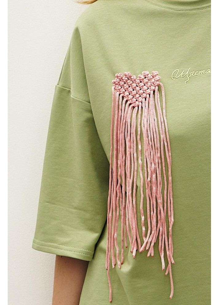 Брошка жіноча макраме Серце RIKA MARE MKRMBN-489 Rica Mare (362205838)