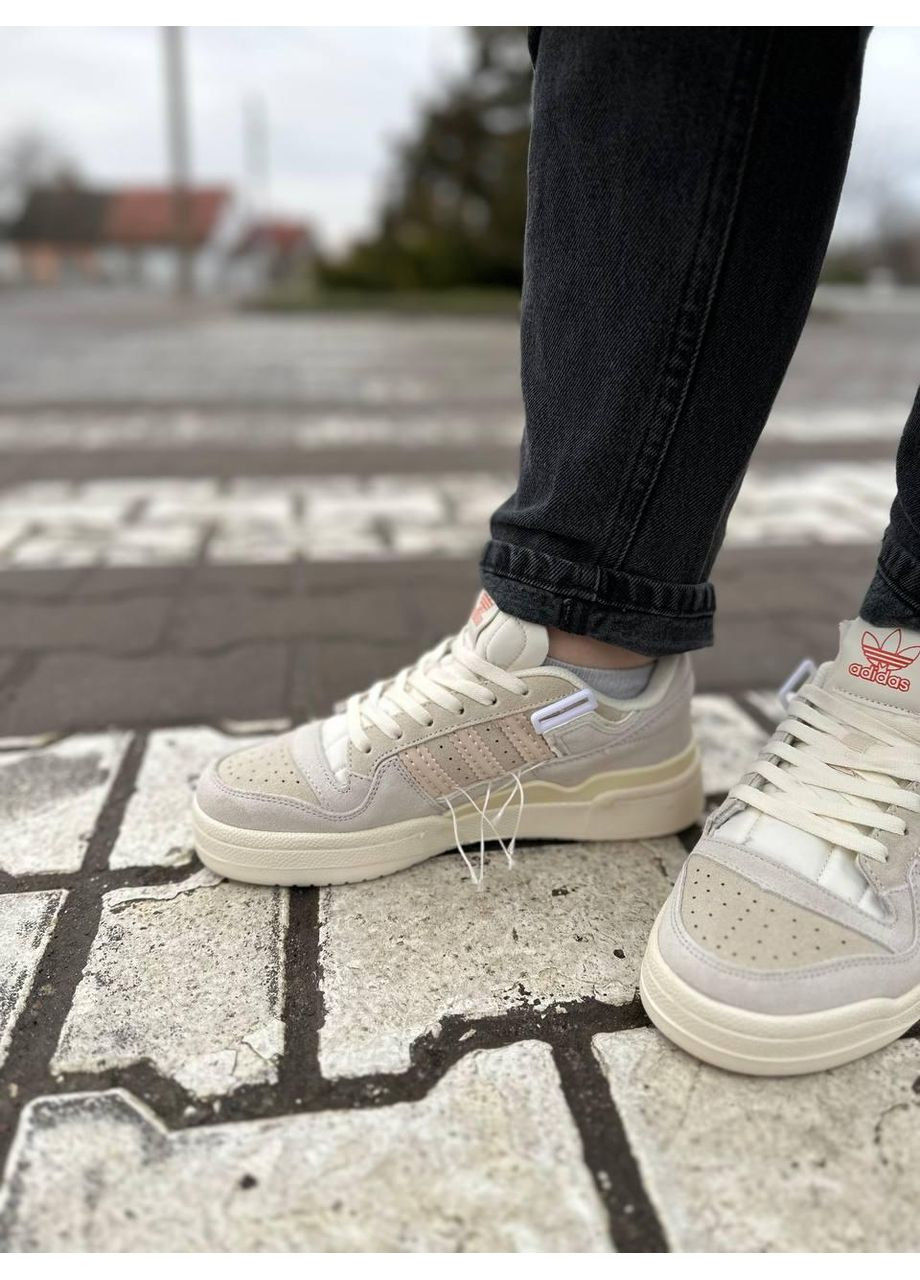 КРОСІВКИ ЖІНОЧІ ADIDAS FORUM 84 LOW PREMIUM BEIGE V2 АДІДАС ФОРУМ 84 No Brand бежеві демісезони (367172313)
