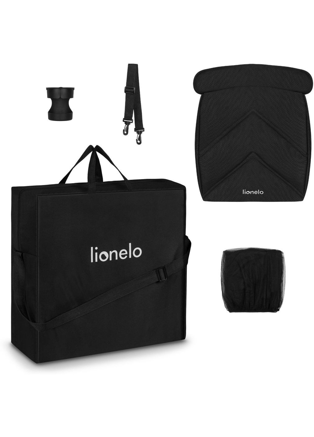 Прогулочная коляска Cloe Black Onyx, черная () Lionelo LO-CLOE BLACK ONYX (336330293)