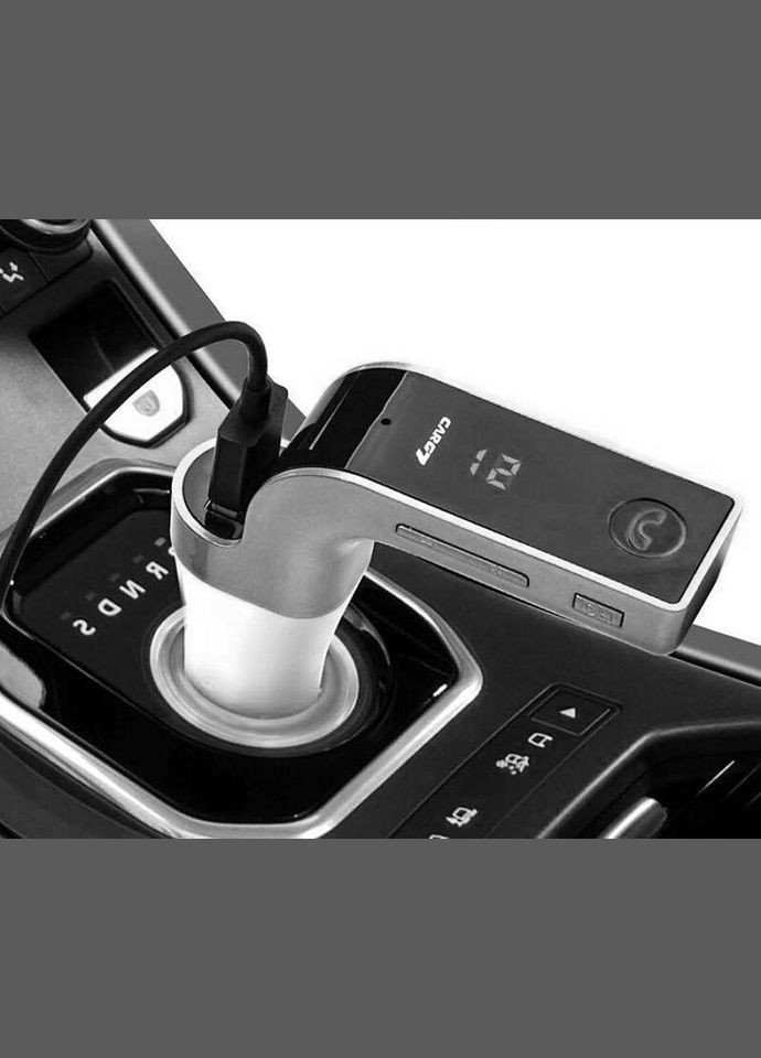 FM Модулятор Трансмиттер для авто с Bluetooth MP3 AUX передатчик G7 черный с серебристым (508750) Clefers (300694494)