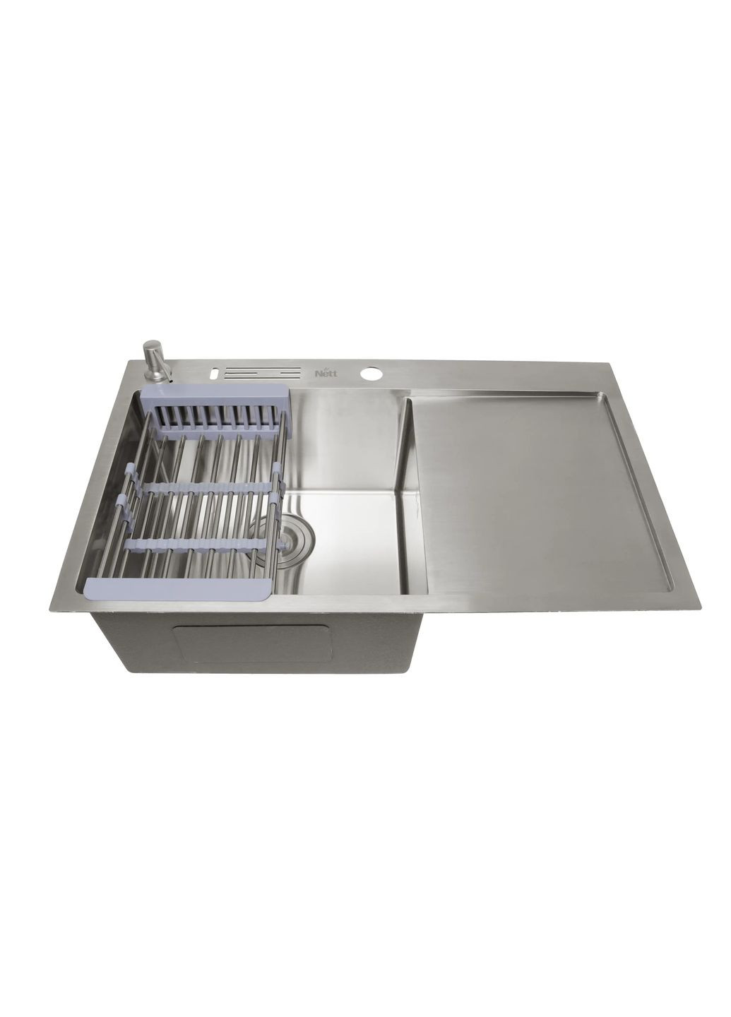 Накладная мойка на кухню с правым крылом 1.5 мм NS-7848(R) Nett NS-7848(R) (352730015)
