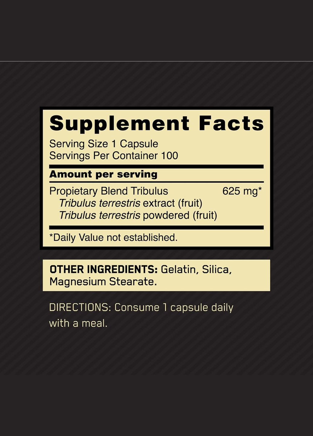 Стимулятор тестостерону Optimum Tribulus 625 100 caps Optimum Nutrition (307091351)