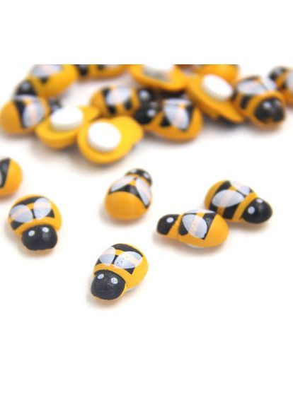 Декор дерев’яний Бджілка, клейова основа, 12х8 мм No Brand (341731252)