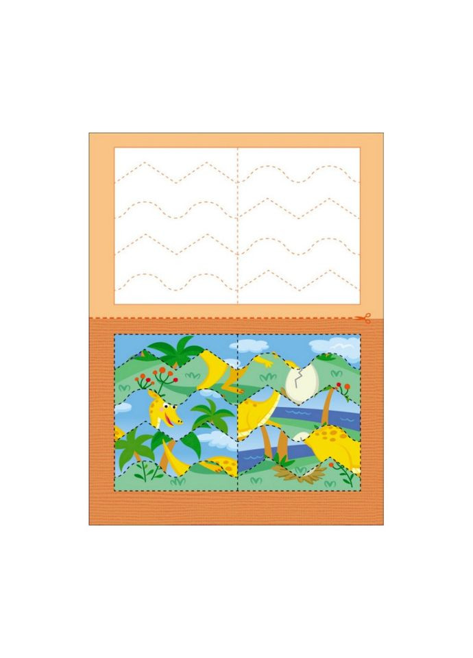 Развивающие тетради "Динозаврики" 20410 пазлы-разрезалки Ranok Creative (308997215)