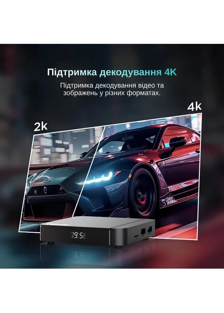 Смарт ТВ-приставка W2 4/64GB Android (TBW20464B 4500) Черная Tanix (374377787)