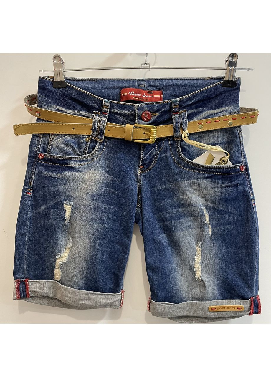 Женские джинсовые шорты низкая посадка Турция Woox (371899169)