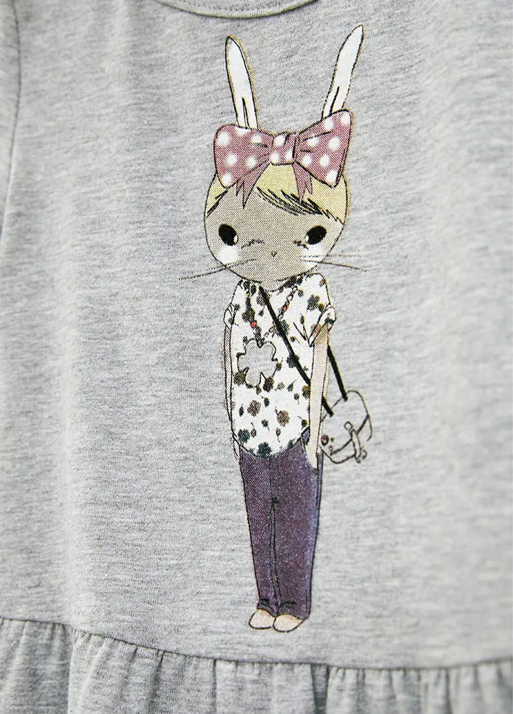 Серое платье для девочки Роза (325220139)