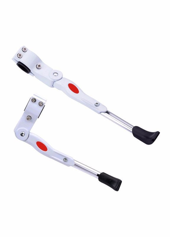 Подножка велосипедная Myspace боковая на перо рамы 24-29 белая No Brand (308366475)