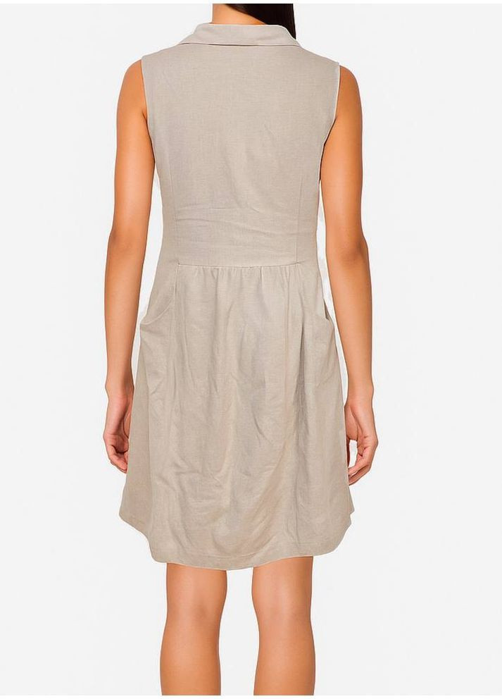 Песочное повседневный платье Vest Grecia