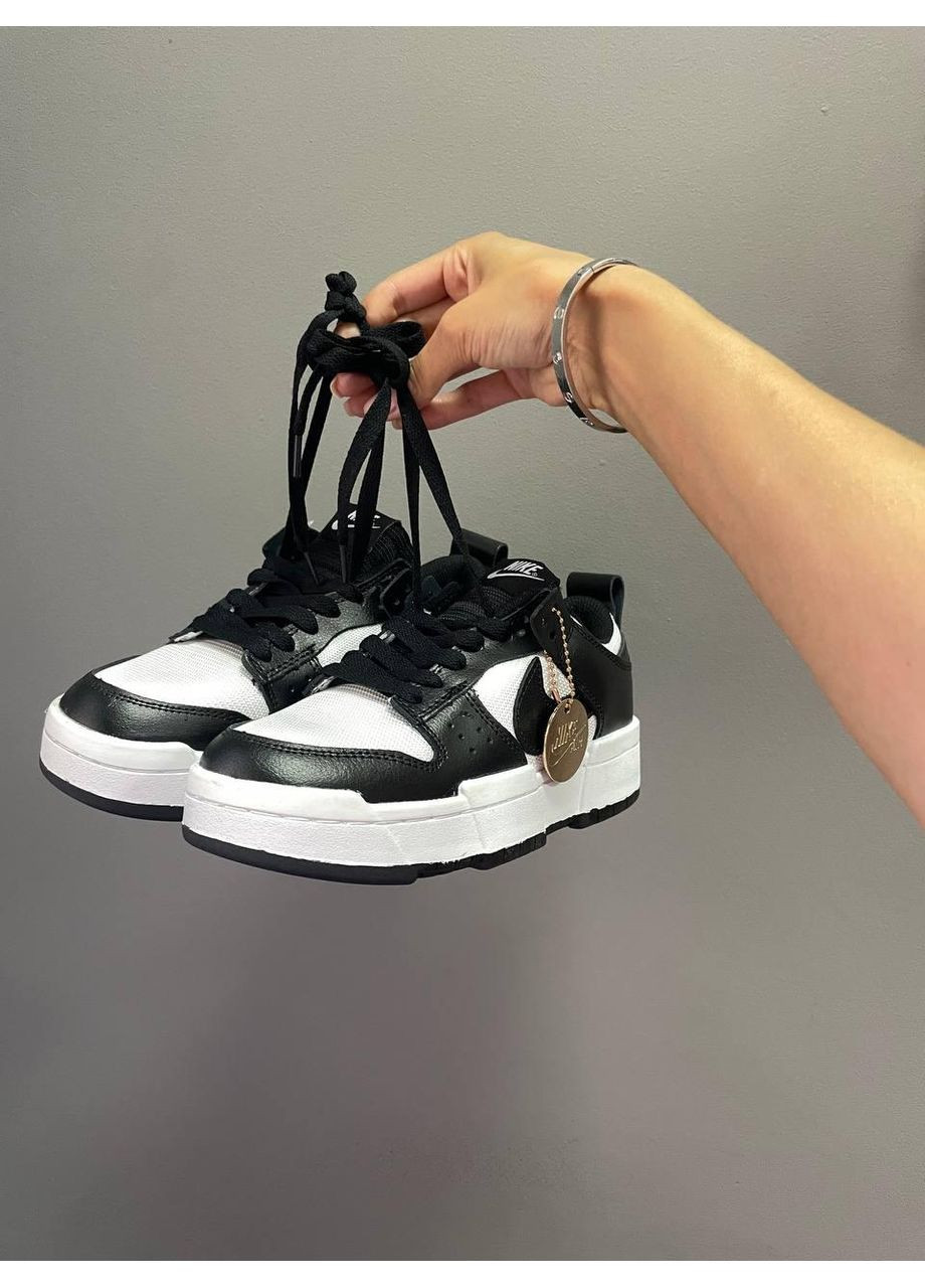 Черные демисезонные кроссовки мужские nike dunk disrupt black white найк сб данк No Brand
