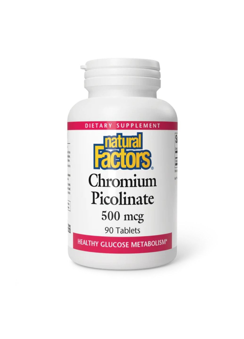 Комплекс хрому Chromium Picolinate 500mcg - 90 tabs Natural Factors (330984581)