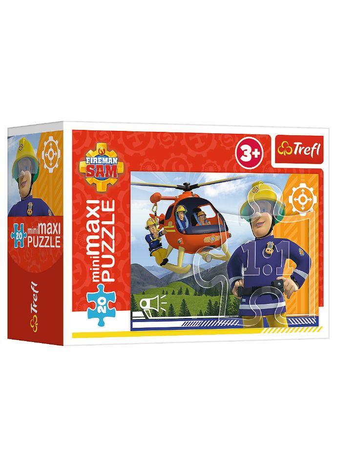 Пазлы Мини – Макси Вертолет. Пожарный Сэм (20 элм.) 21112 ( ) Trefl (328944988)