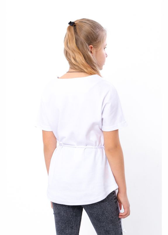 Блакитна вишиванка для дівчинки з коротким рукавом (p-16437) Носи своє візерунок орнамент (321794110)