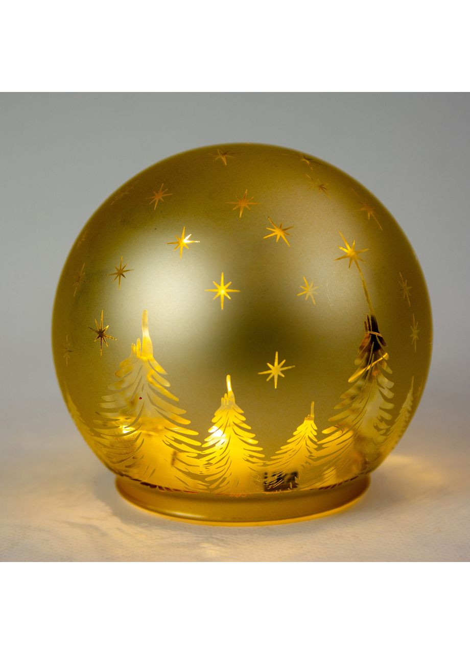 Світильник декоративний Куля, скляний, LED 12x11см, золотий Chomik (367114068)