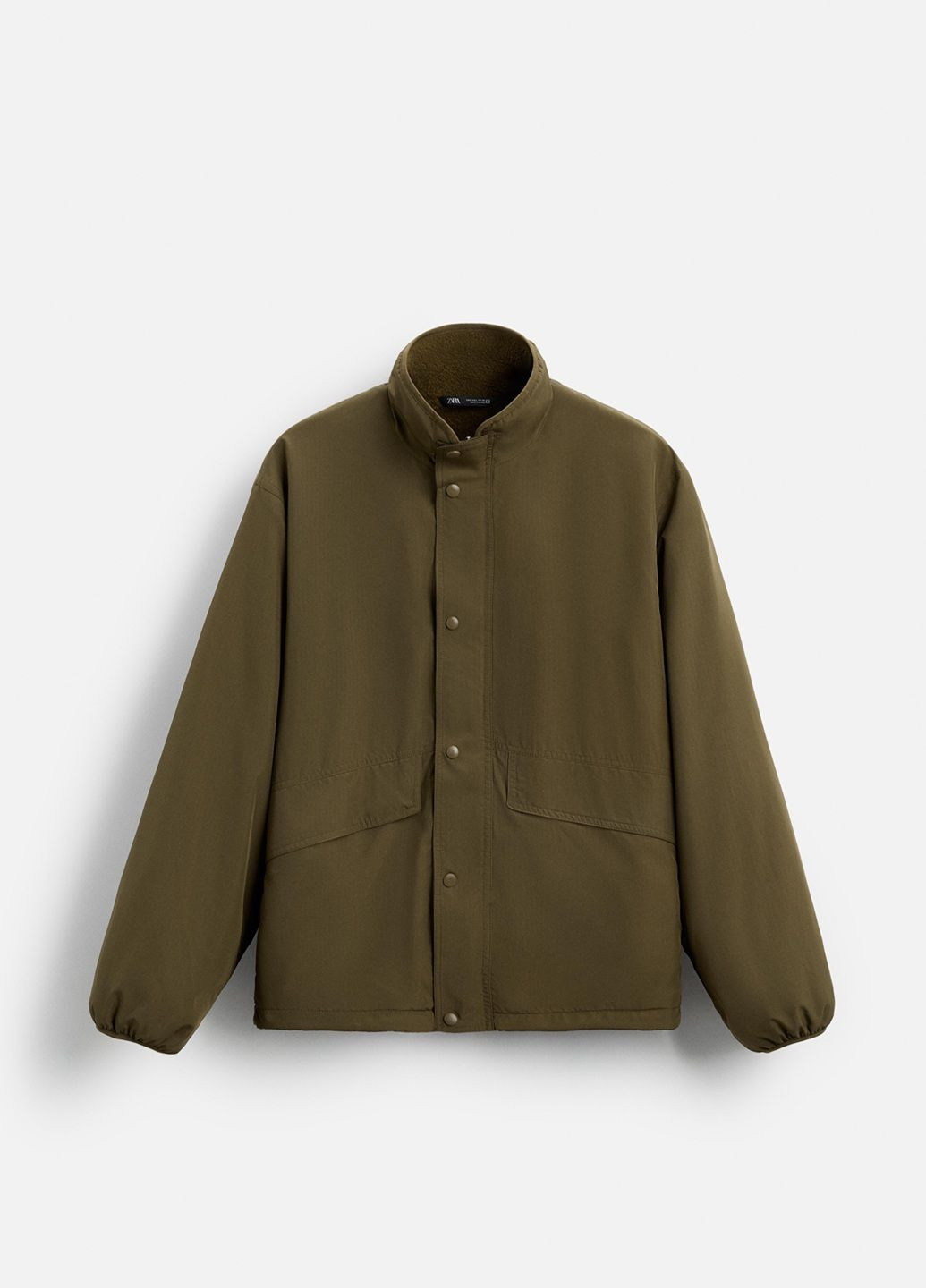 Оливковая (хаки) демисезонная куртка Zara