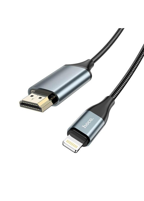 Кабель Lightning to HDMI Highdefinition on-screen cable UA15 |2M, 1080P| Hoco (279826873)