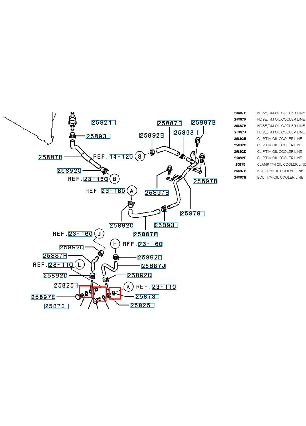 Уплотняющее кольцо водяной трубки OUTL III 2.4* Mitsubishi (361639275)