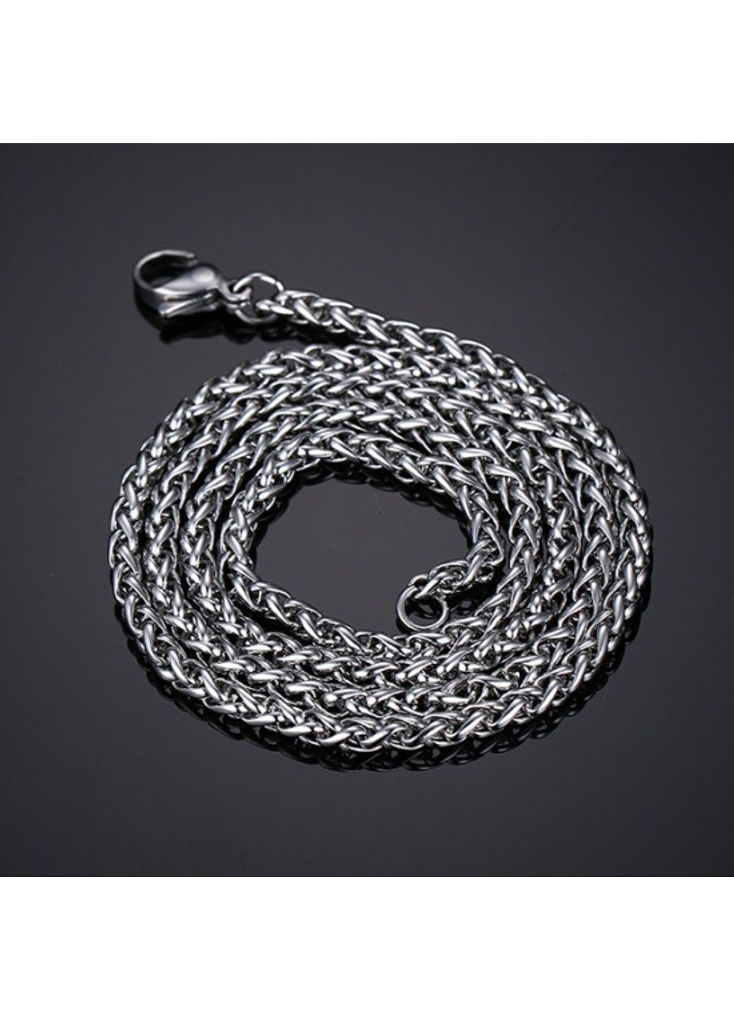 Ланцюжок з нержавіючої медичної сталі шириною 4 мм C-001.4 No Brand (299486397)