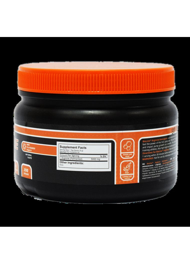 Л-Аргинин L-Arginine 200 грамм BioLine Nutrition (371154935)