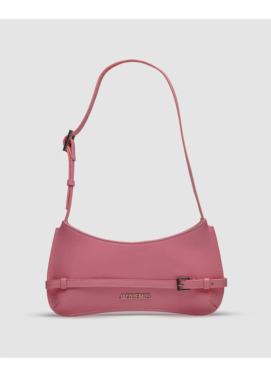 Сумка Jacquemus Le Bisou Ceinture Leather Shoulder Bag in Pink Жакмю́с (377508028)
