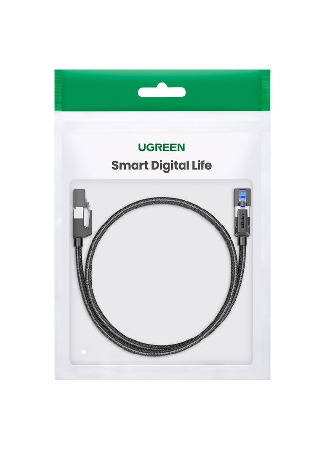 Високошвидкісний патч корд NW153 2 метри мережевий кабель 40 Гбіт\с Ethernet RJ45 Cat 8 круглий (80431) Ugreen (300577457)