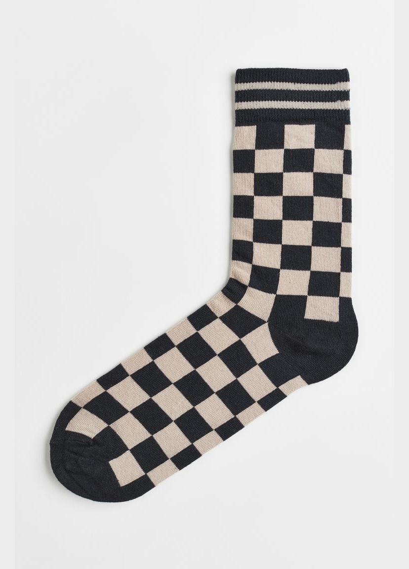 Шкарпетки довгі для чоловіка 0783707-343 Різнобарвний H&M (286328168)
