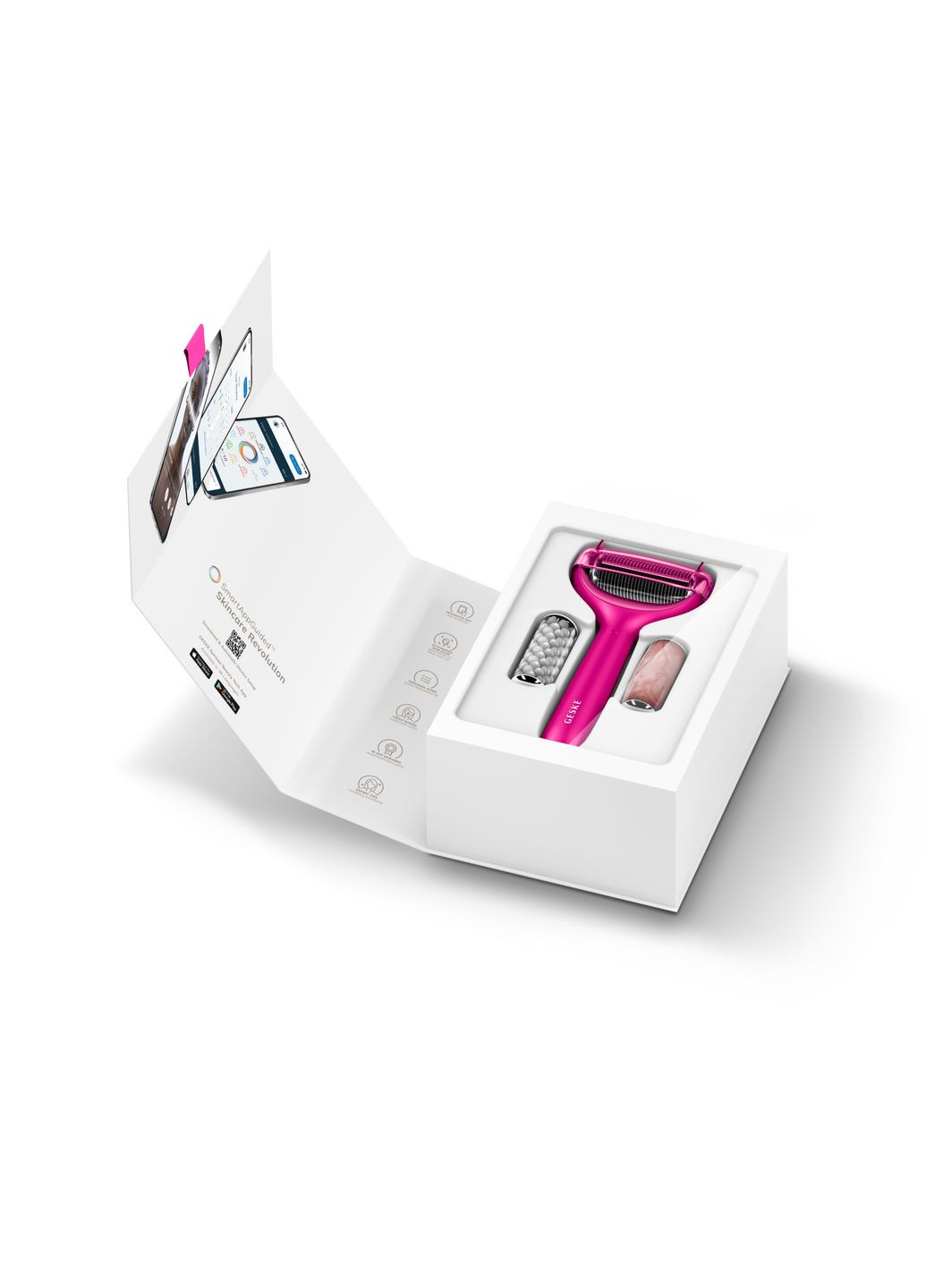 Ролер для голкової мезотерапії обличчя та тіла MicroNeedle Face&Body Roller 9в1 magenta GESKE (341526244)