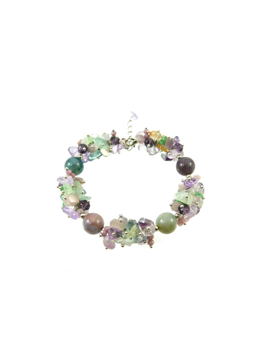 Браслет "Осінній вальс" Яшма, Флюорит 18 Fursa fashion (322315380)